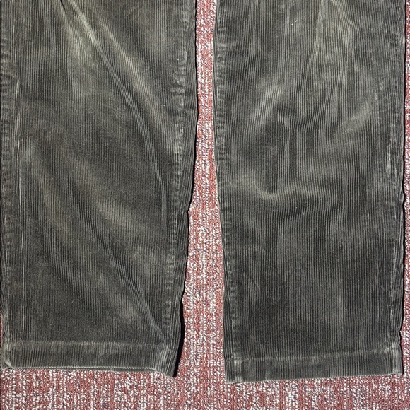 Vintage Ralph Lauren olive green men’s corduroy pants pleated front 36x32 - Picture 7 of 15